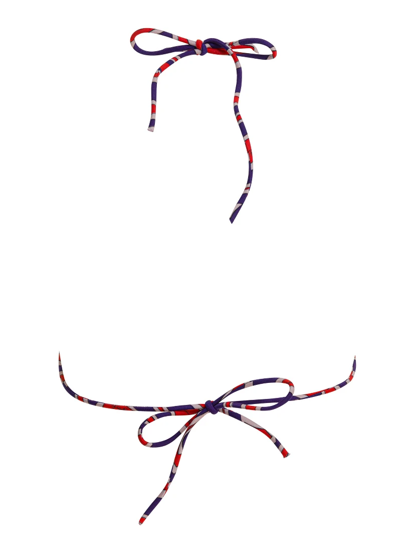 Triangle bikini top with stamba Labirinto