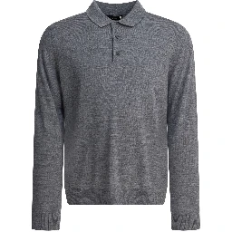 Merino wool polo shirt