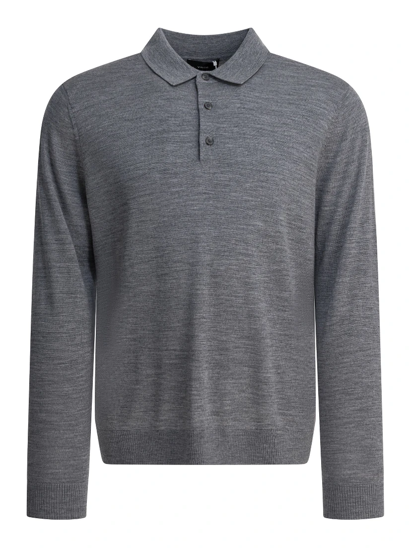 Merino wool polo shirt
