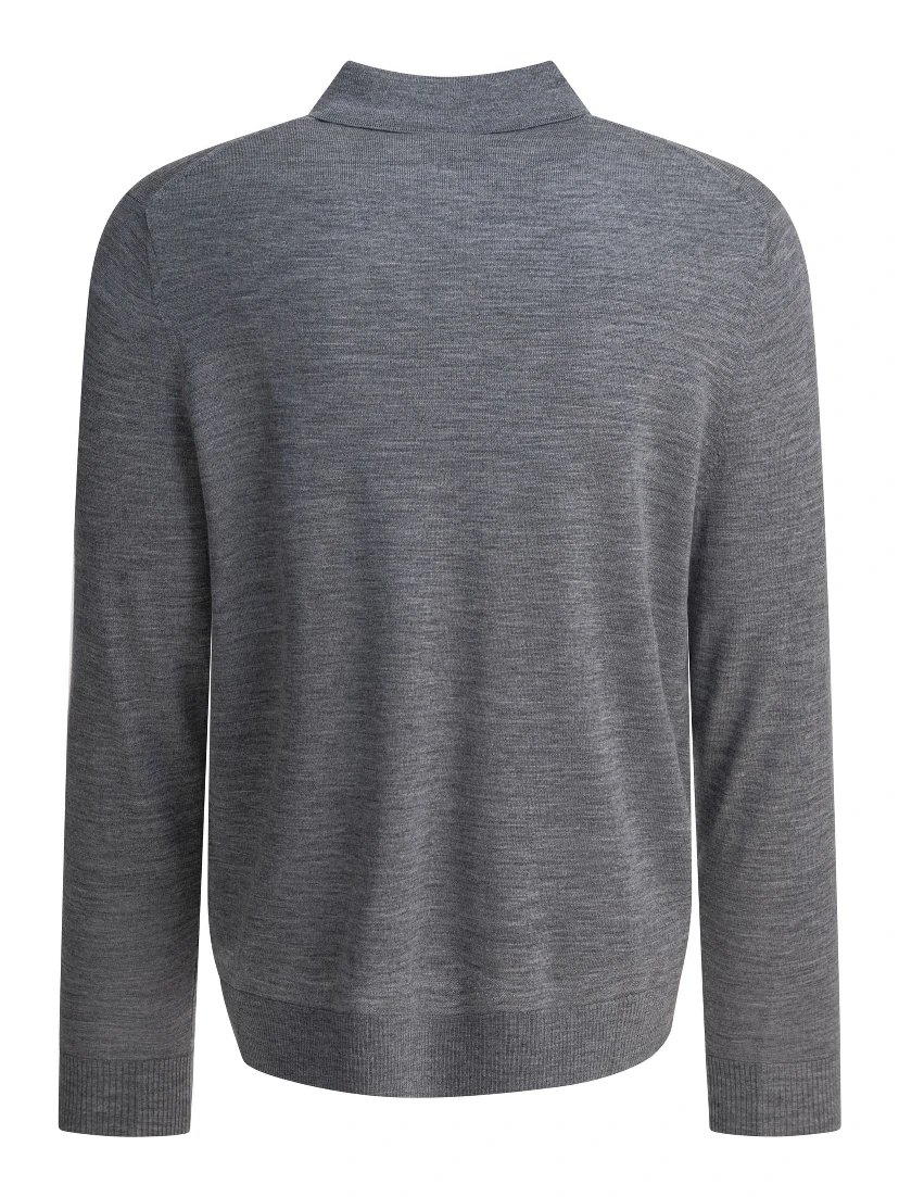 Merino wool polo shirt