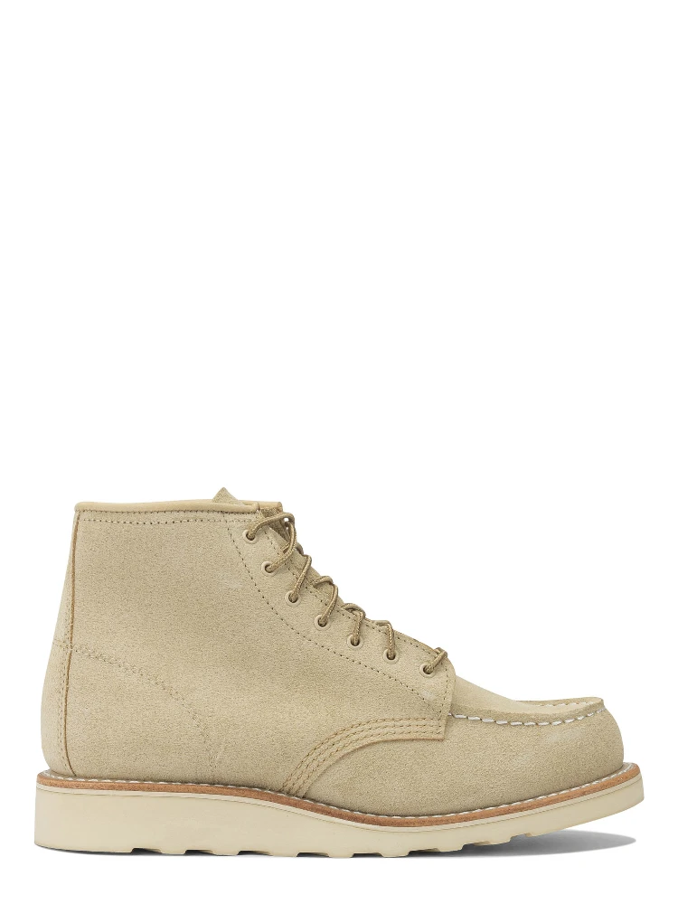 "6 Moc Toe 3328 Cream Abilen" Lace-up ankle boots