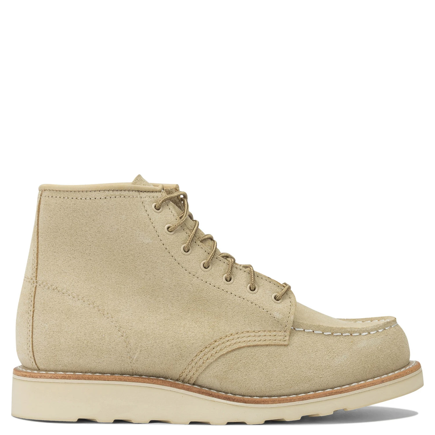 حذاء بوت للكاحل برباط، موديل "6 Moc Toe 3328 Cream Abilen".