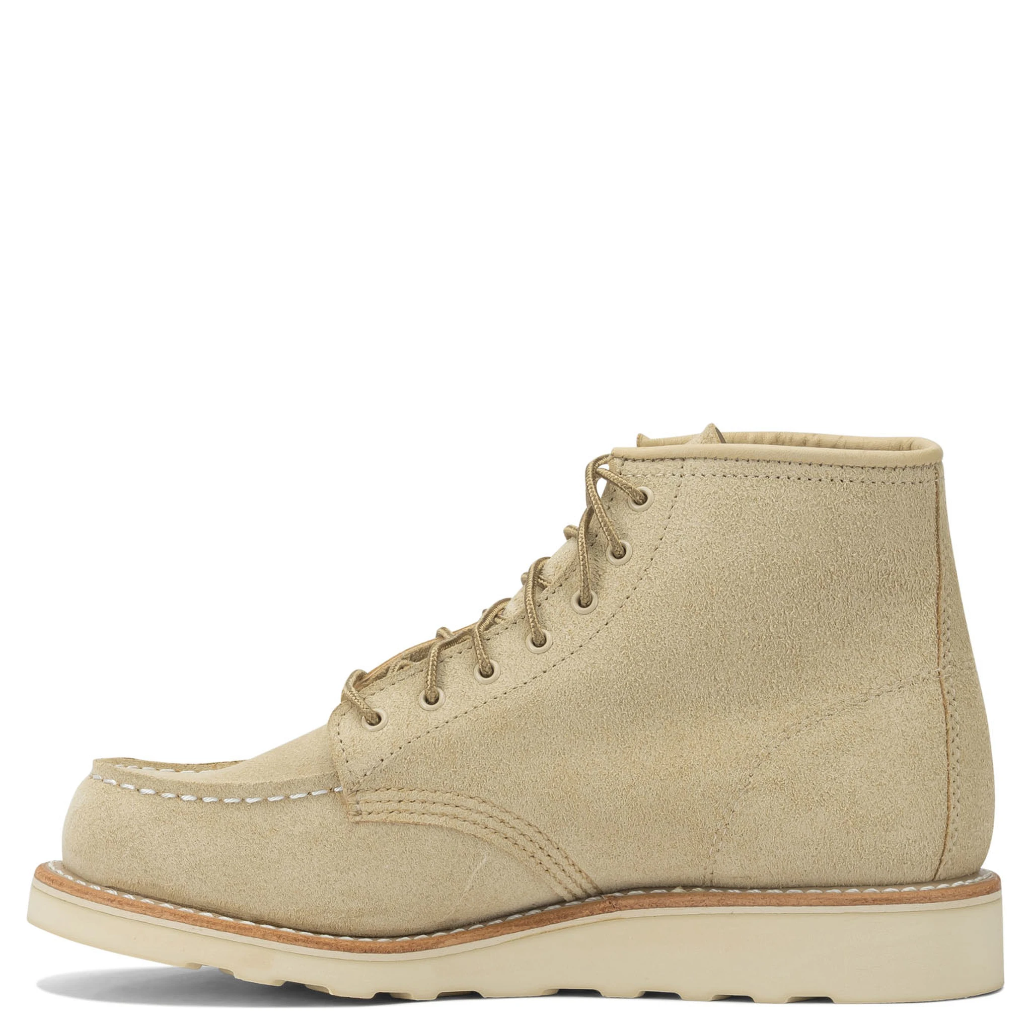 "6 Moc Toe 3328 Cream Abilen" Lace-up ankle boots