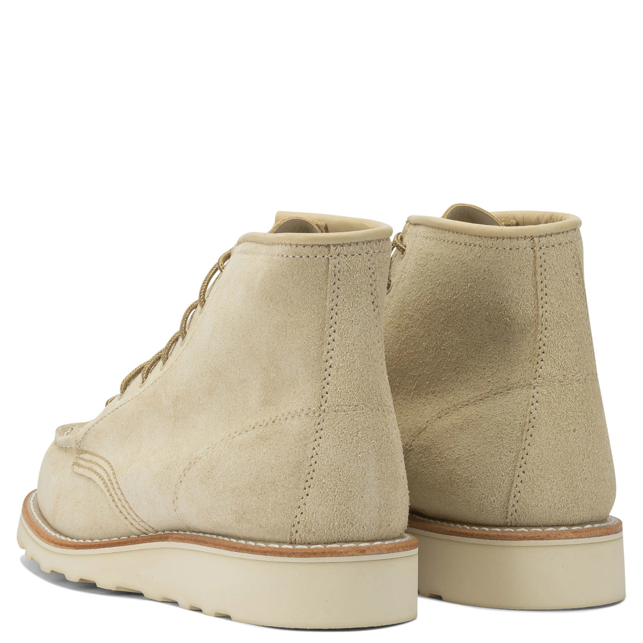"6 Moc Toe 3328 Cream Abilen" Lace-up ankle boots