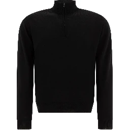 Merino wool "Tapton" half-zip sweater