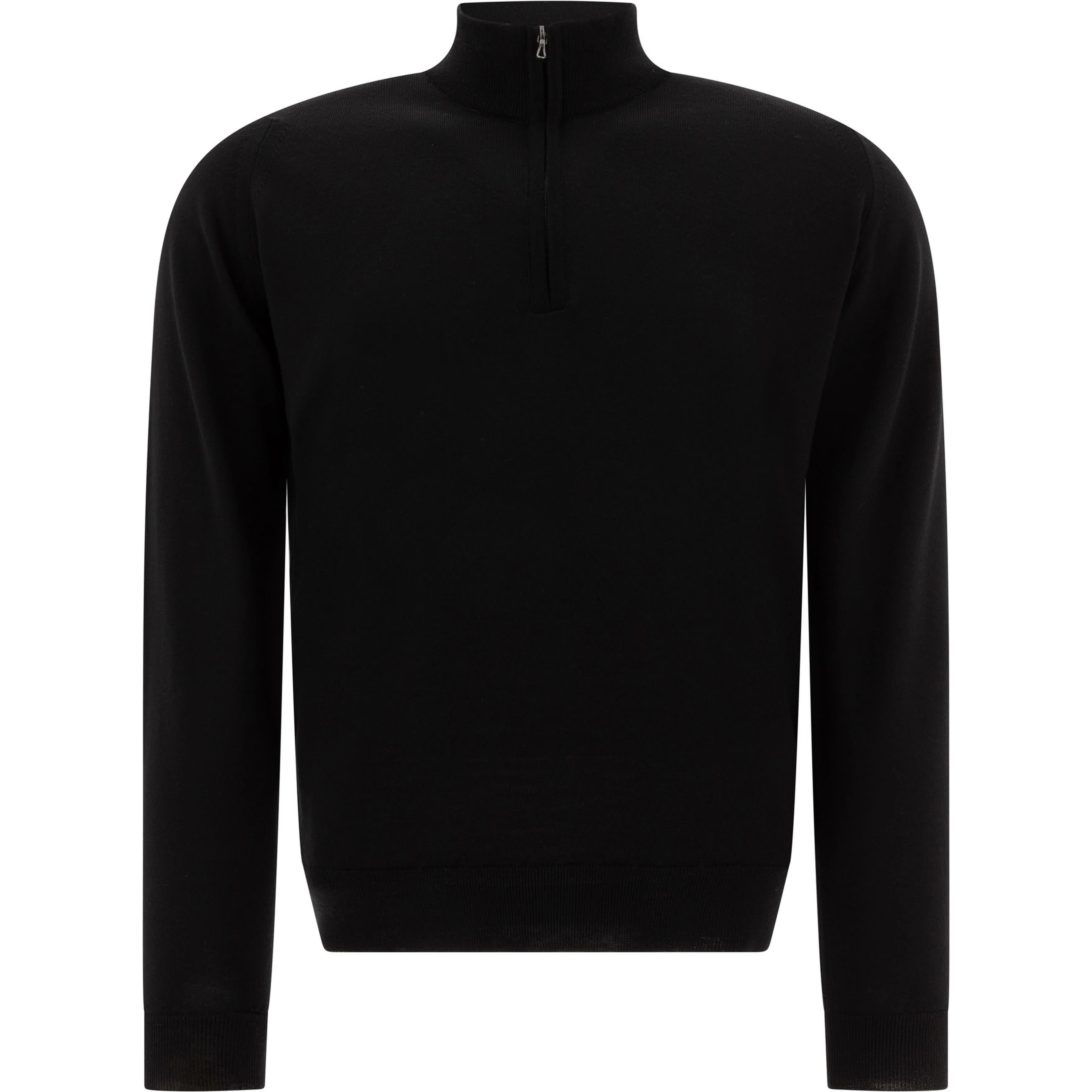 Merino wool "Tapton" half-zip sweater
