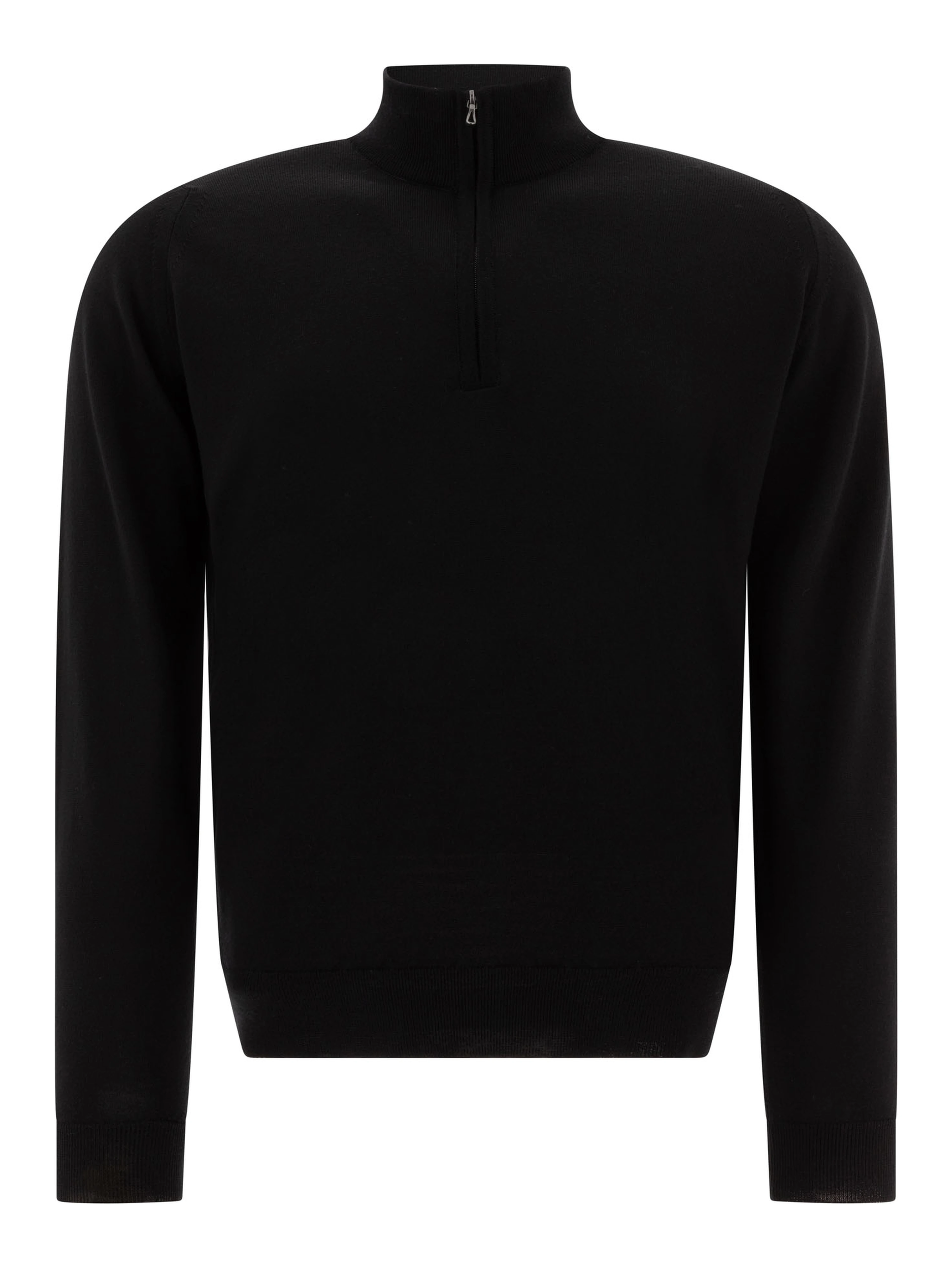 Merino wool "Tapton" half-zip sweater