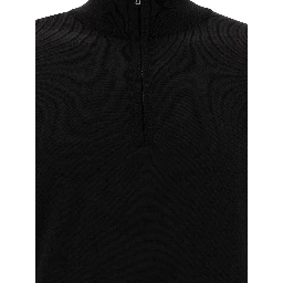Merino wool "Tapton" half-zip sweater