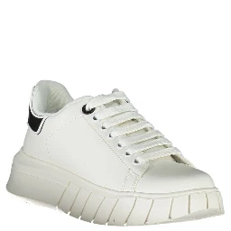 White Polyester Sneaker