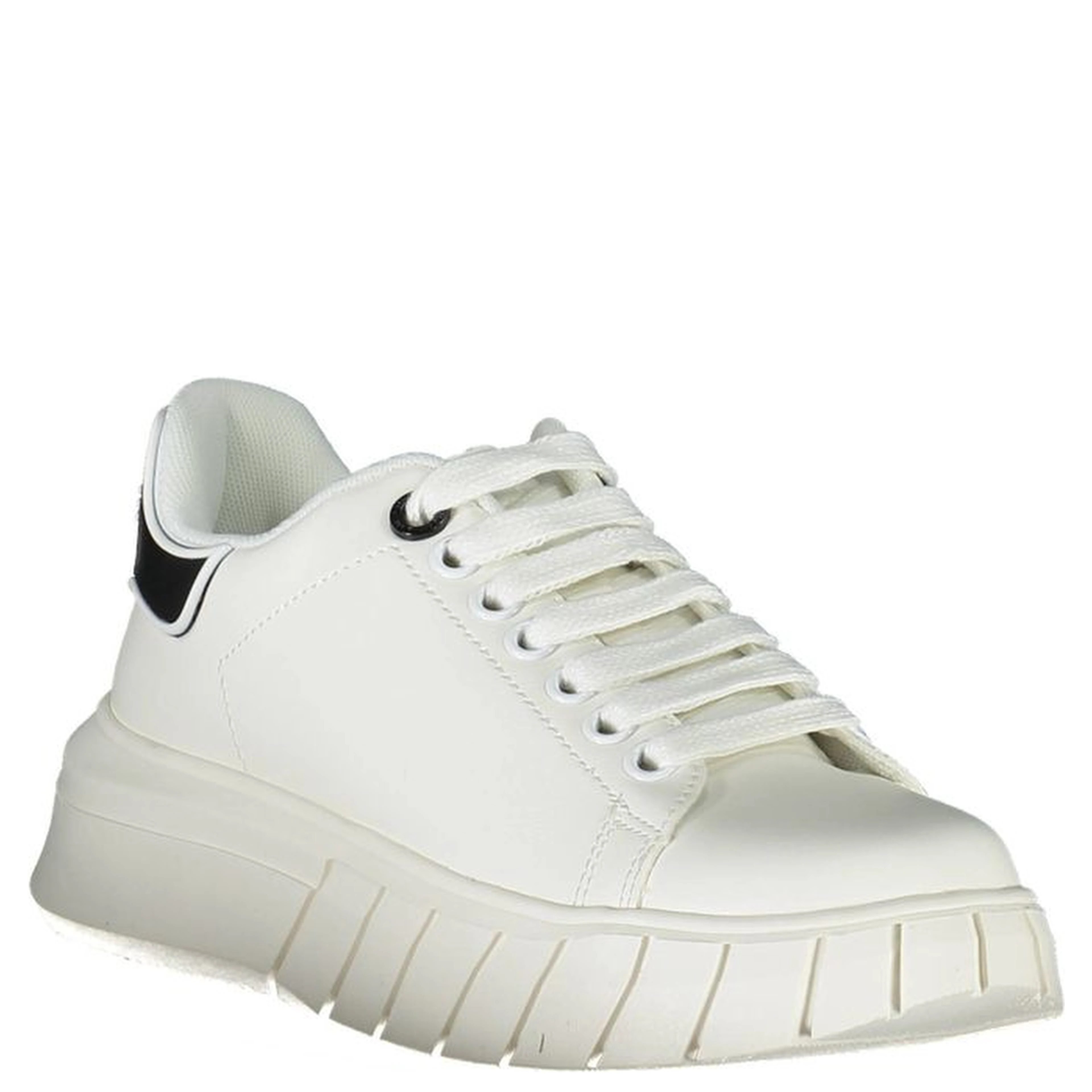 White Polyester Sneaker