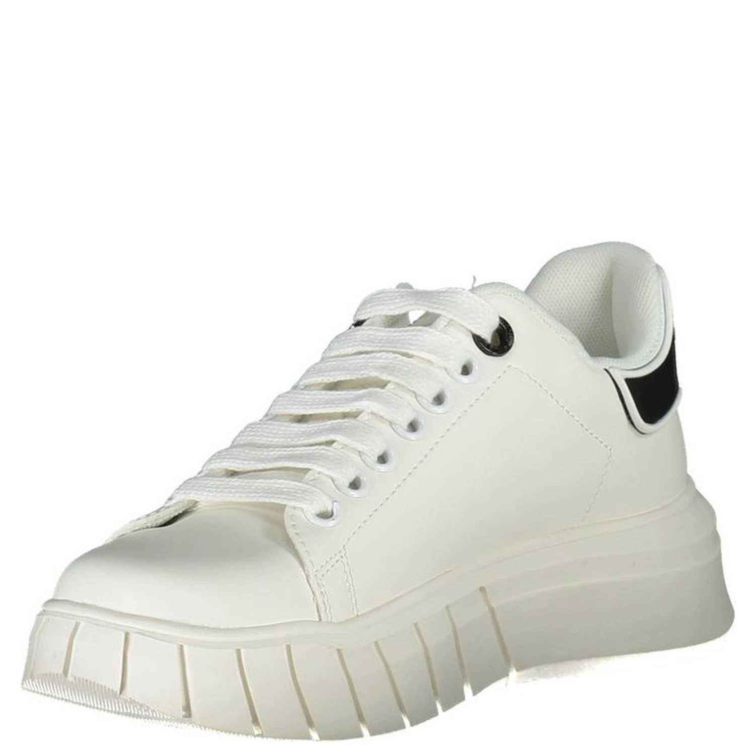 White Polyester Sneaker