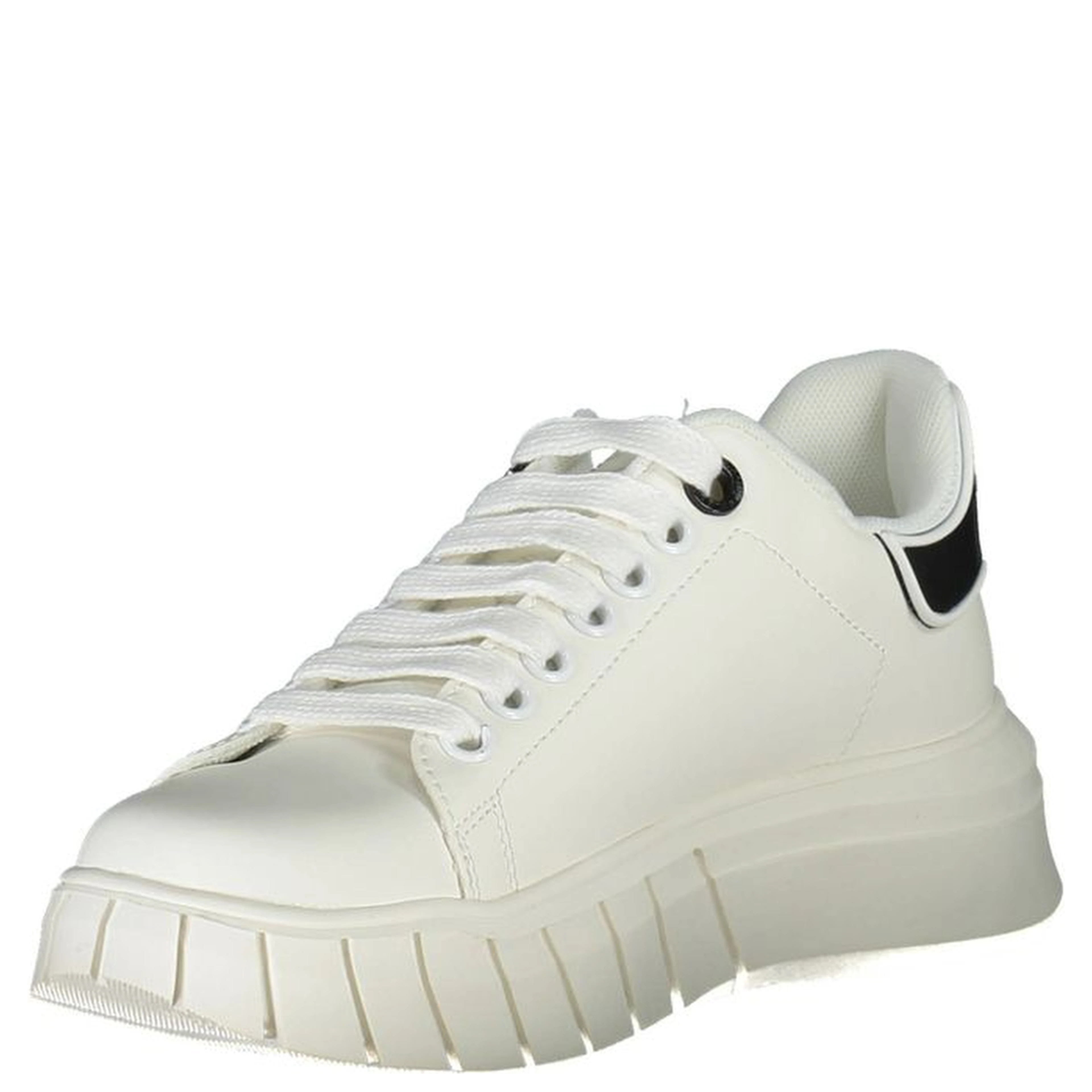 White Polyester Sneaker