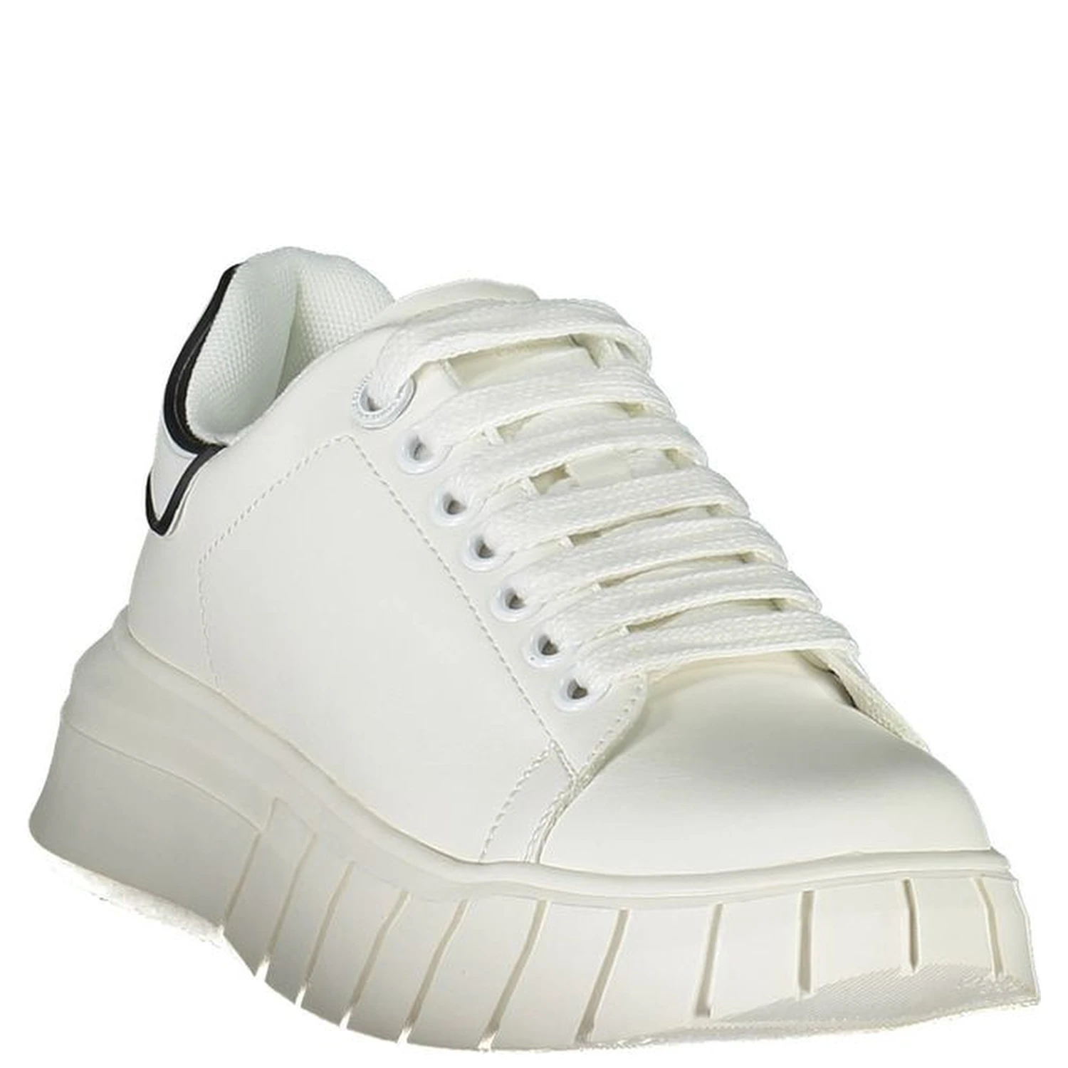 White Polyester Sneaker