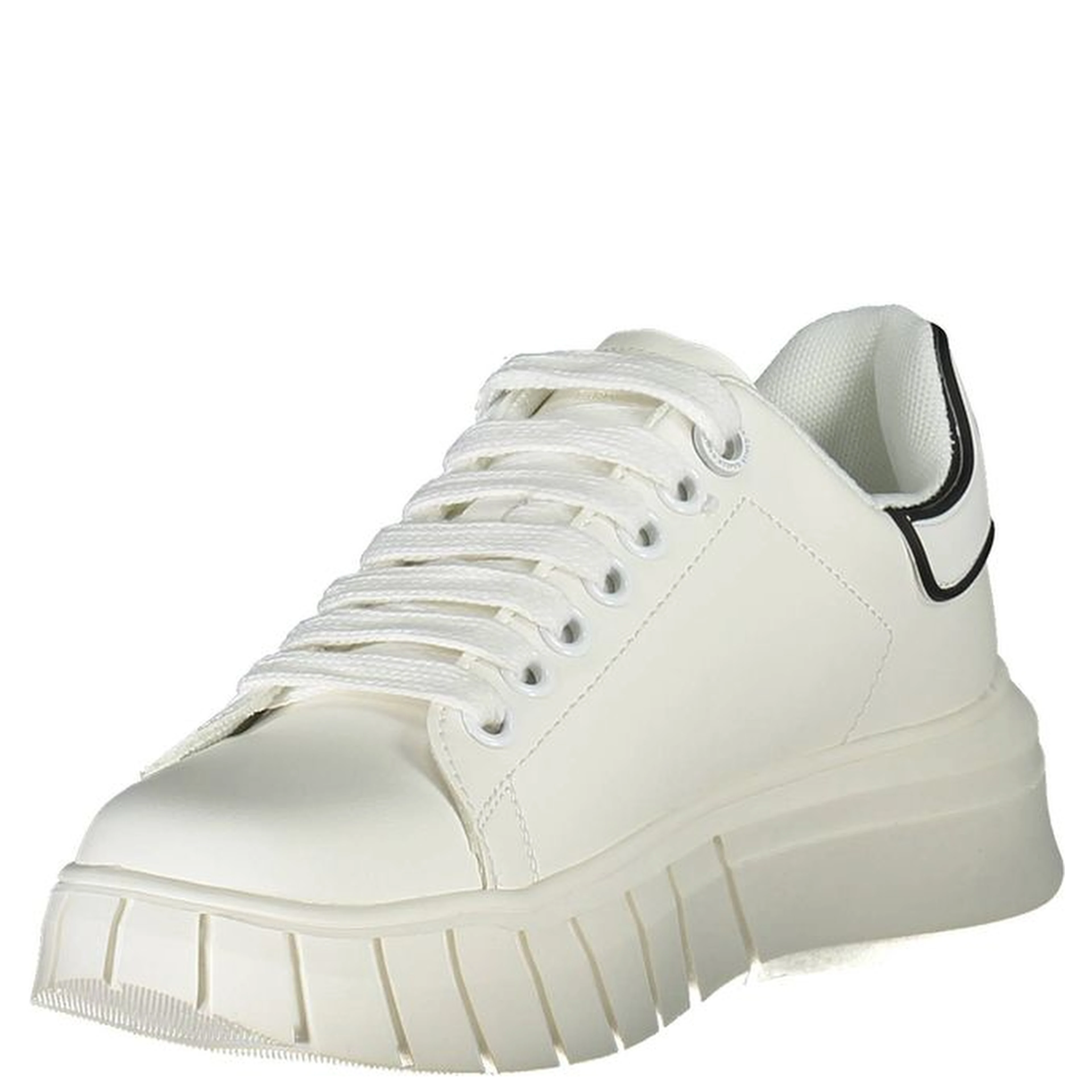 White Polyester Sneaker