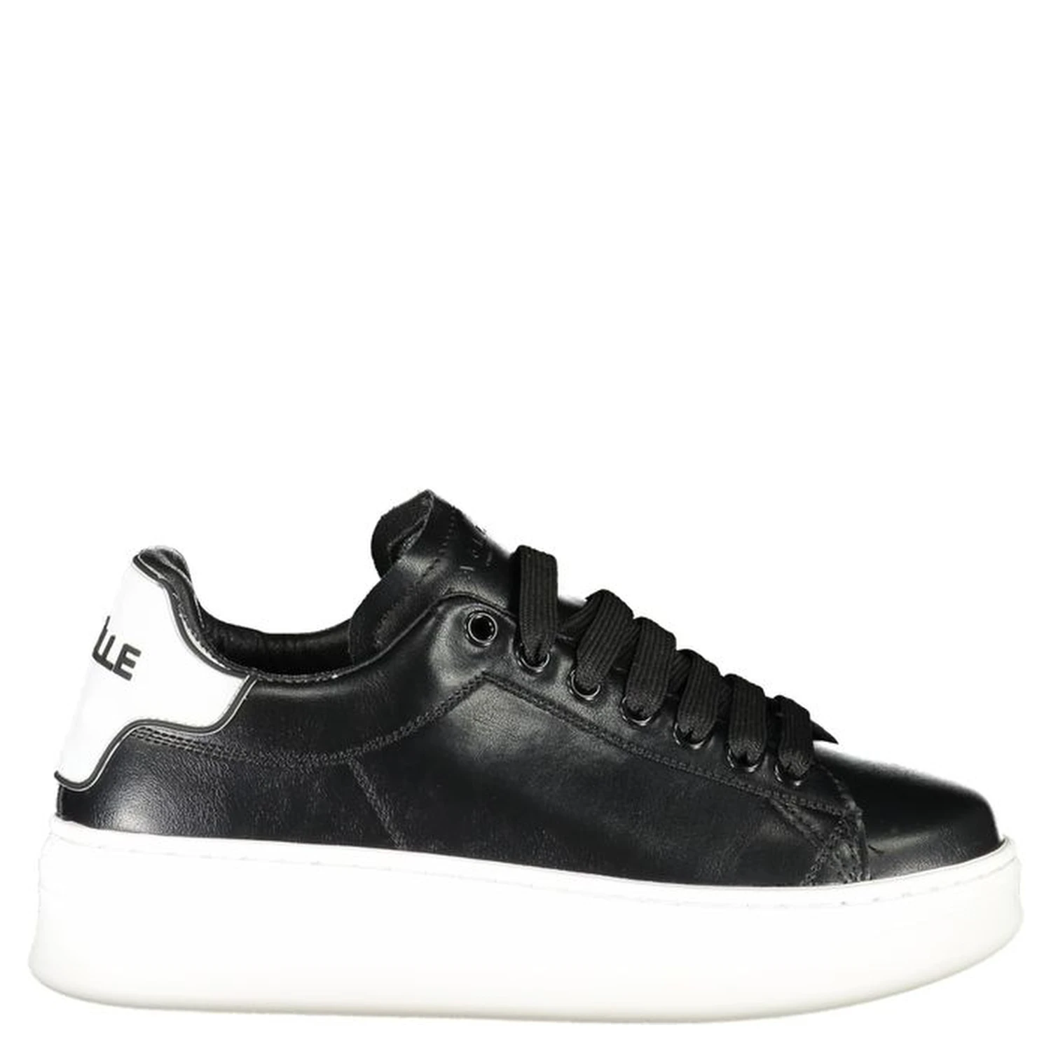 Black Polyurethane Women Sneaker