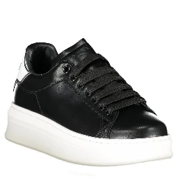 Black Polyurethane Women Sneaker
