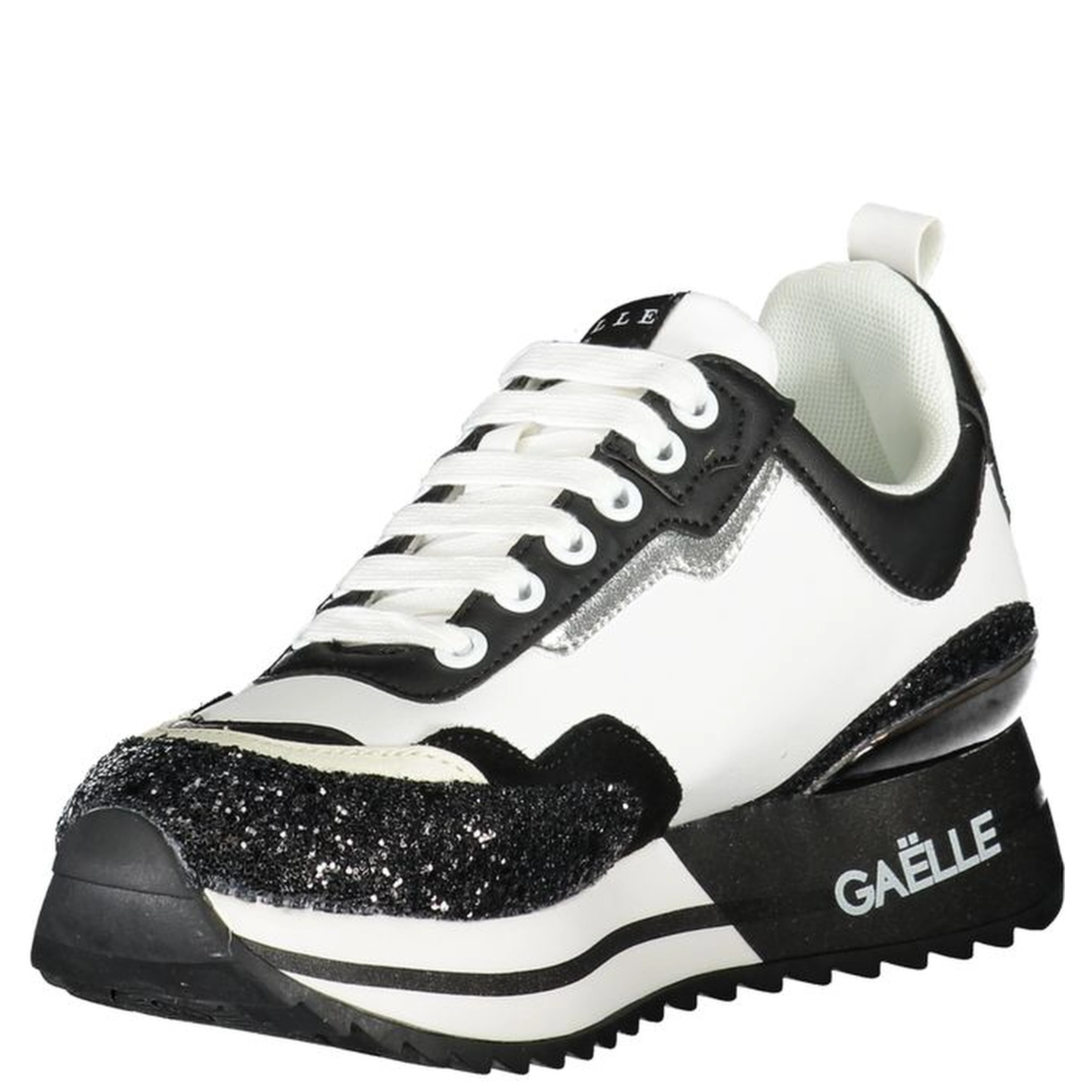 Black Polyester Sneaker