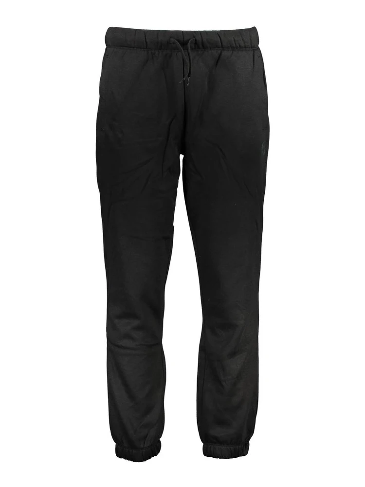 Black Polyester Men's Sweatpants