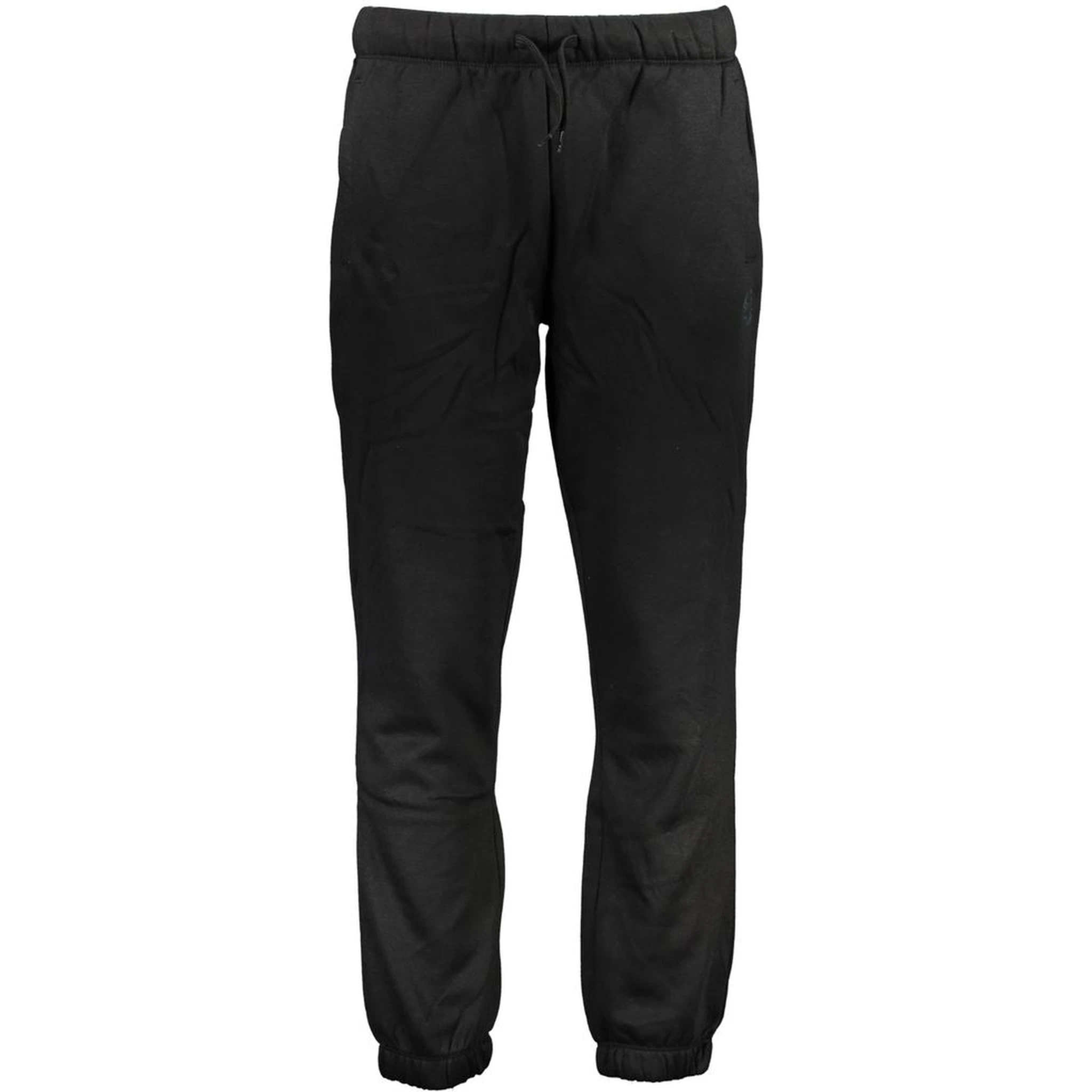 Black Polyester Men's Sweatpants