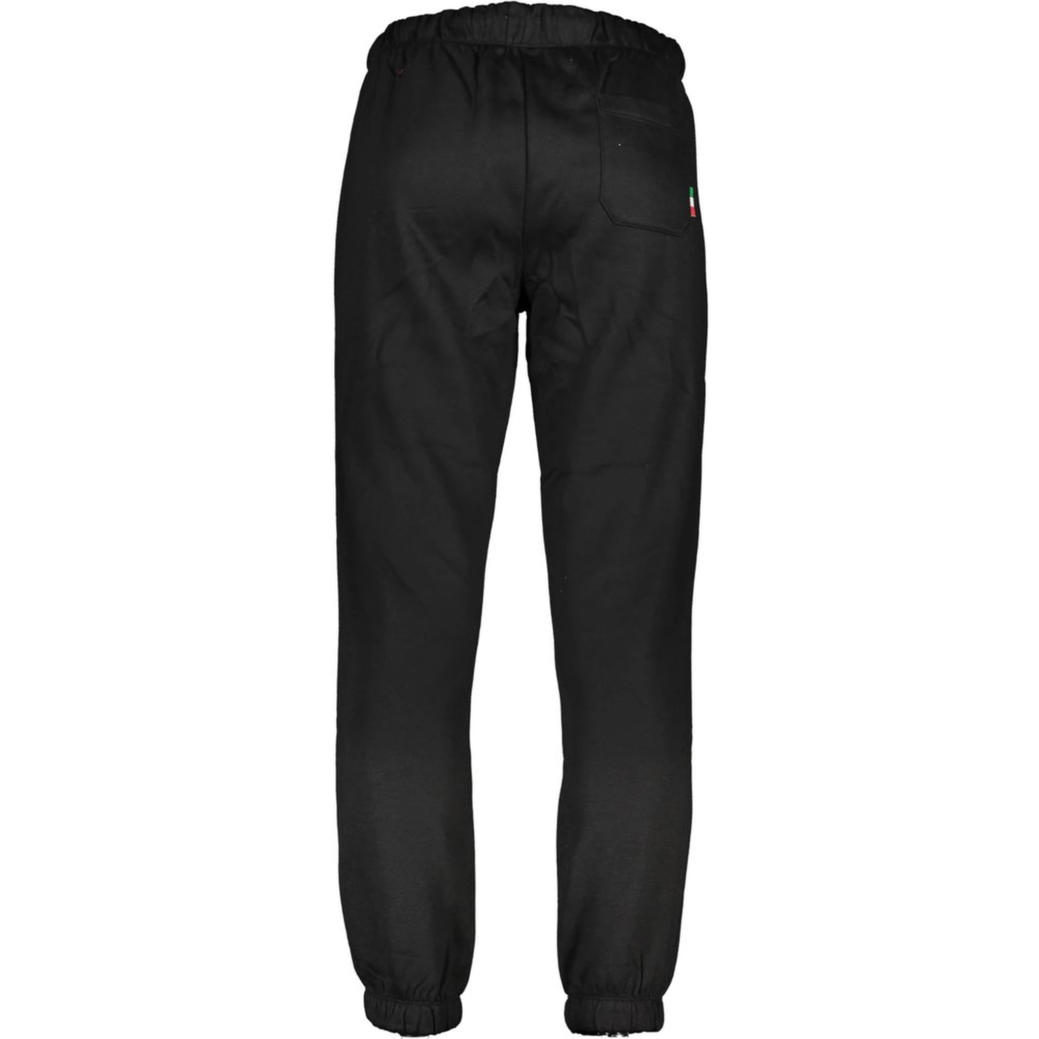 Black Polyester Men's Sweatpants