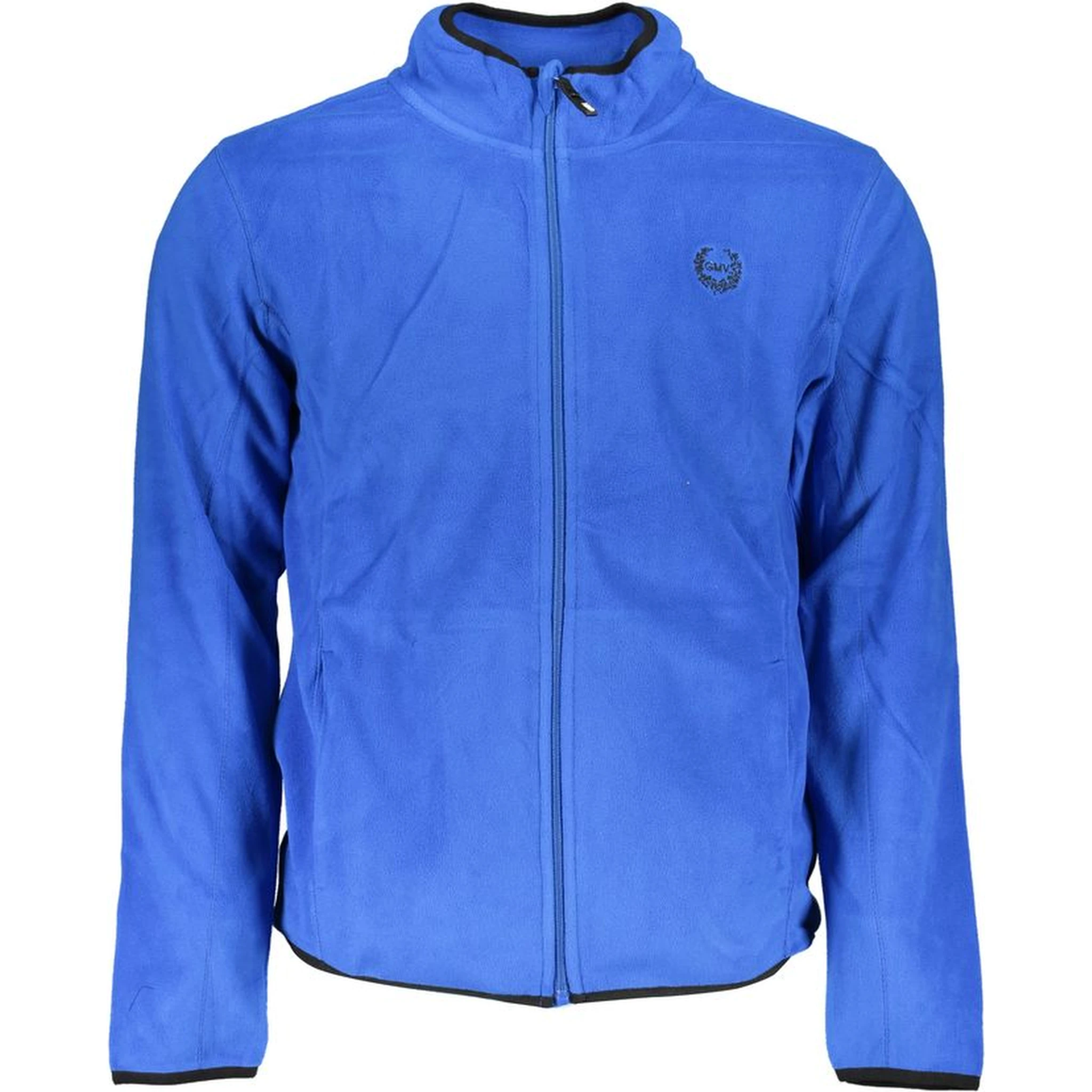 Blue Cotton Men Sweater