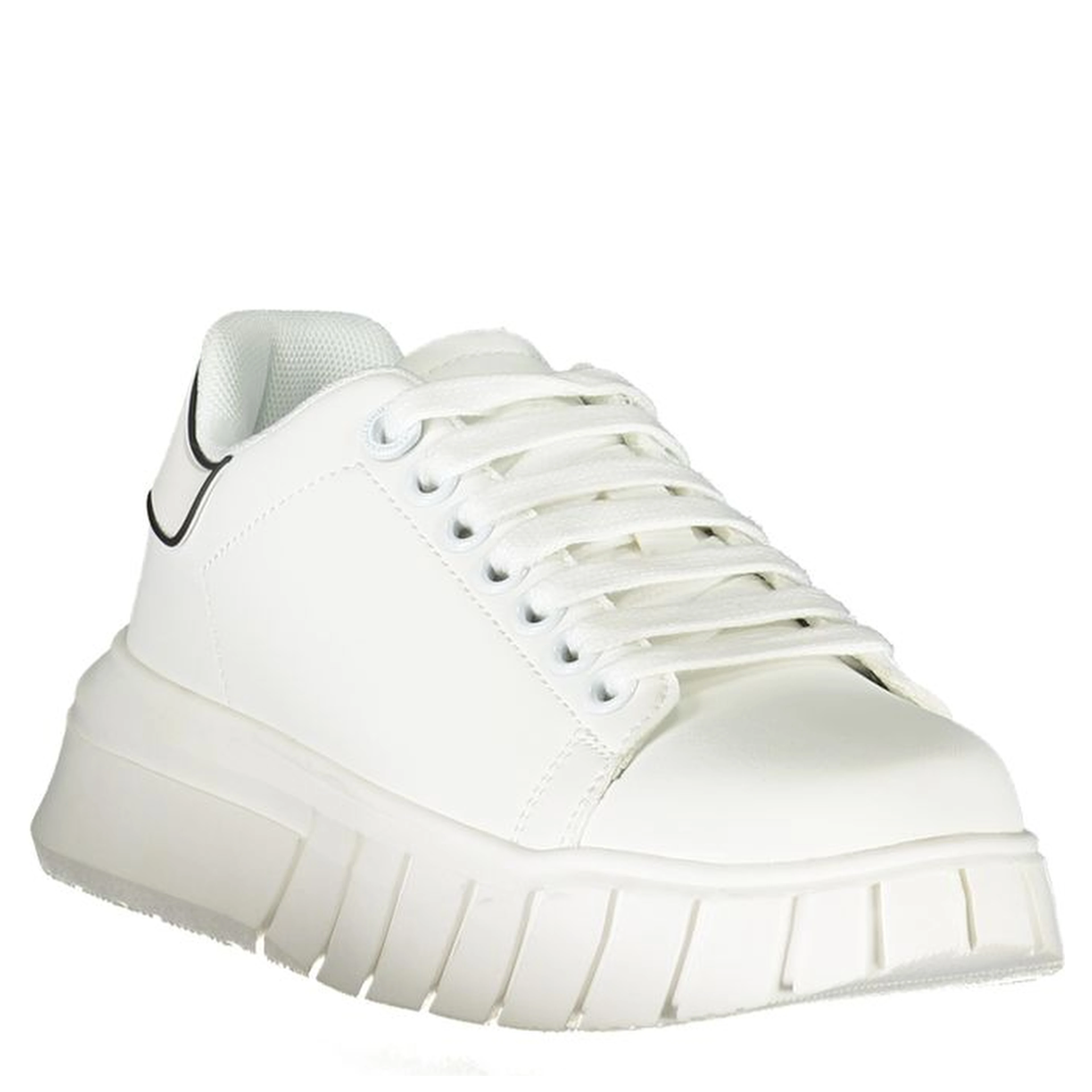 White Polyester Sneaker