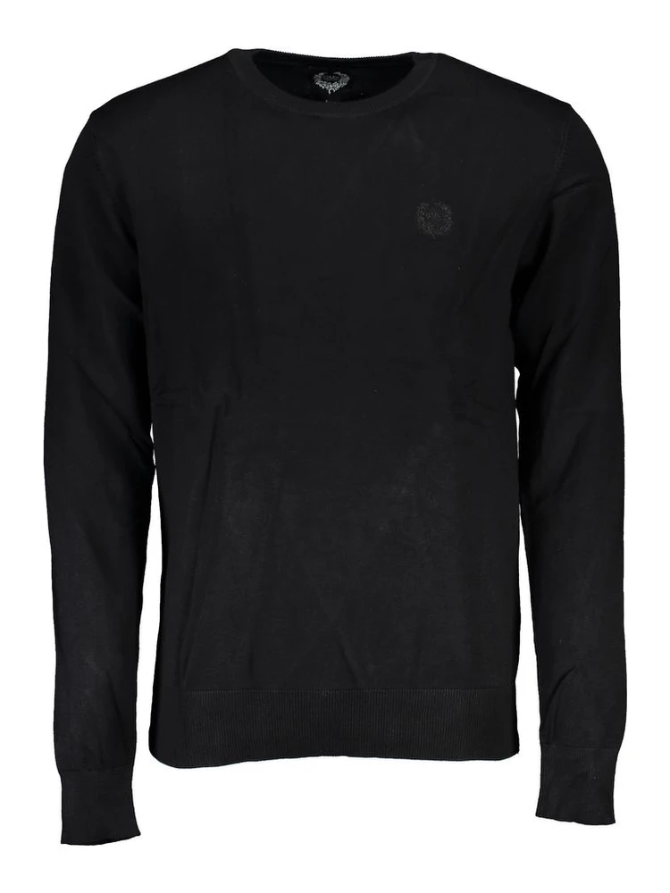 Black Viscose Men's Sweater