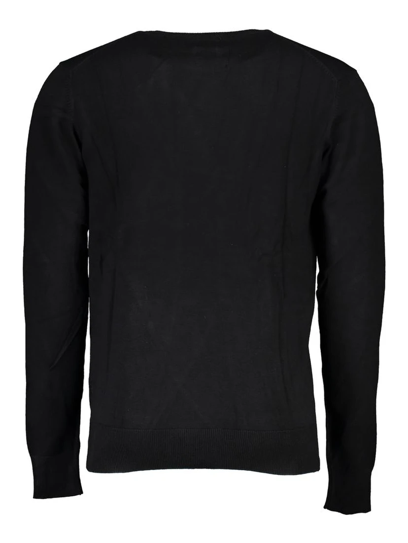Black Viscose Men's Sweater