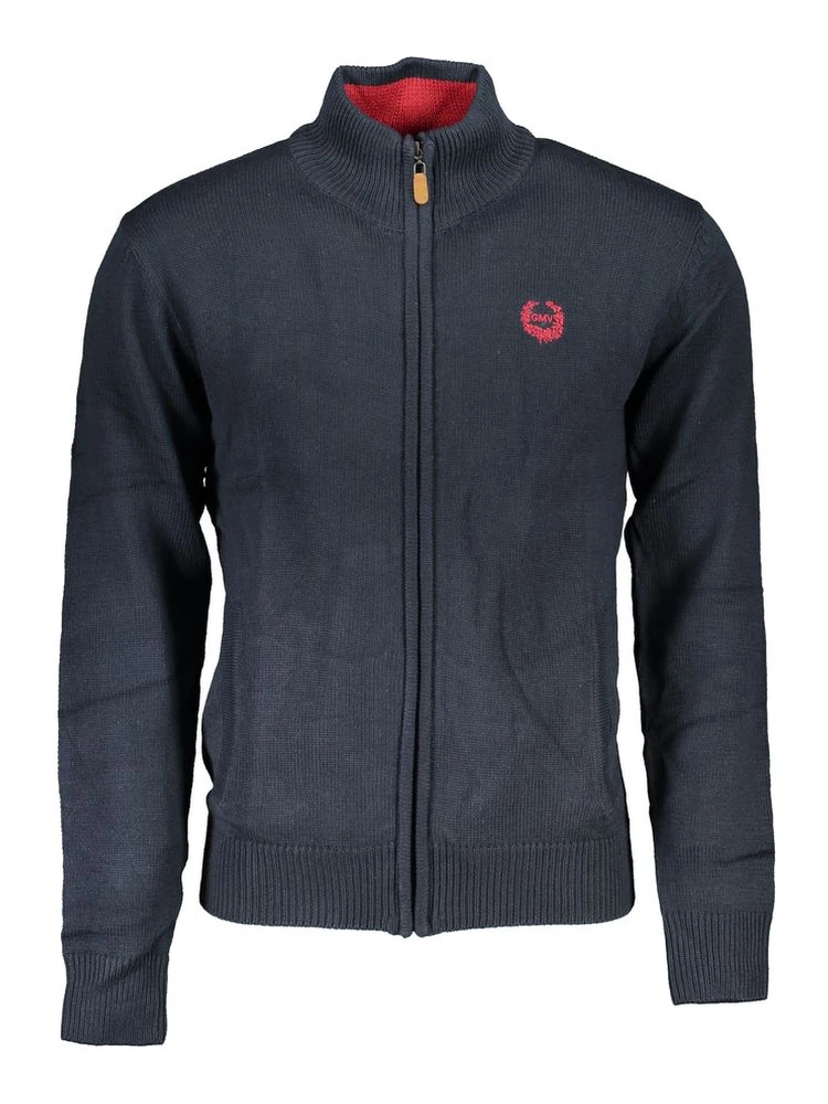 Blu Cotton Men Cardigan