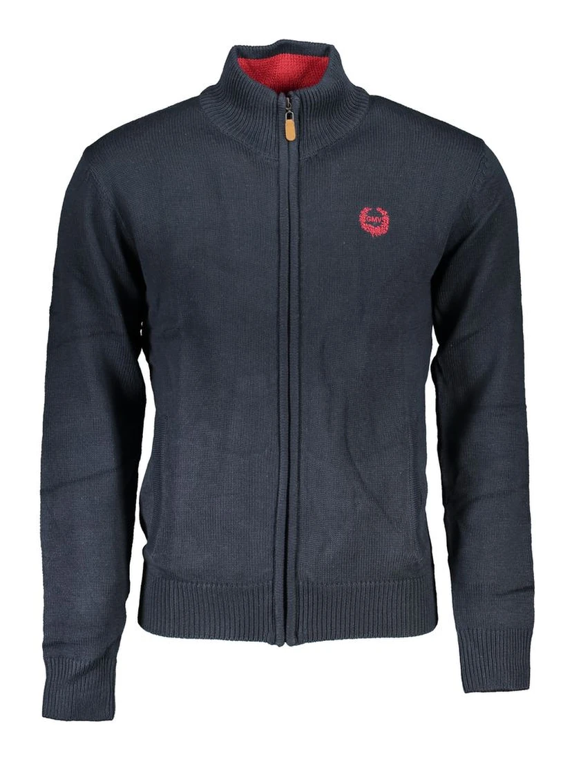 Blu Cotton Men Cardigan