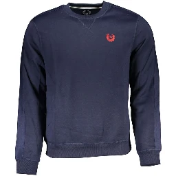Blue Polyester Men's Sweatshirt