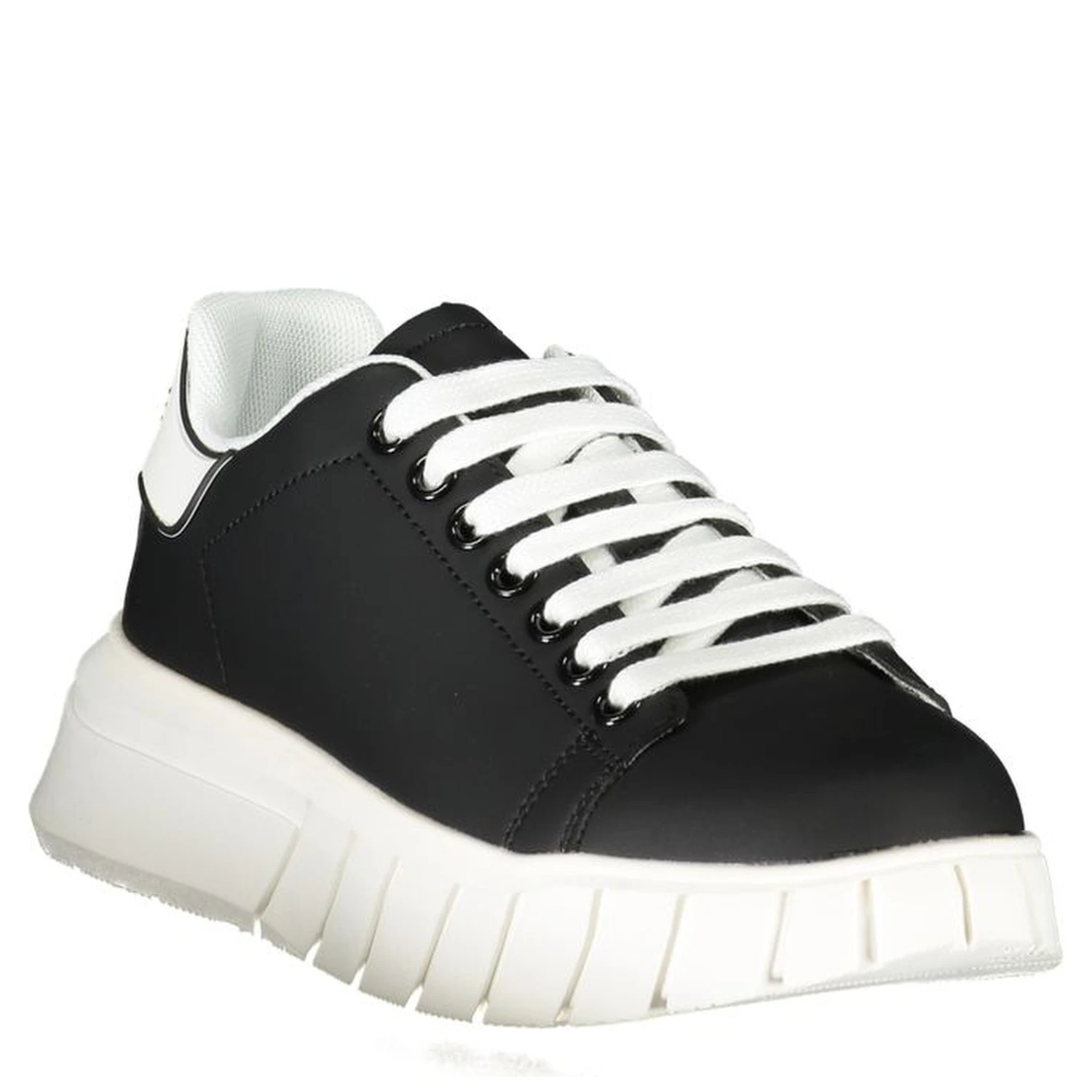 Black Polyester Sneaker