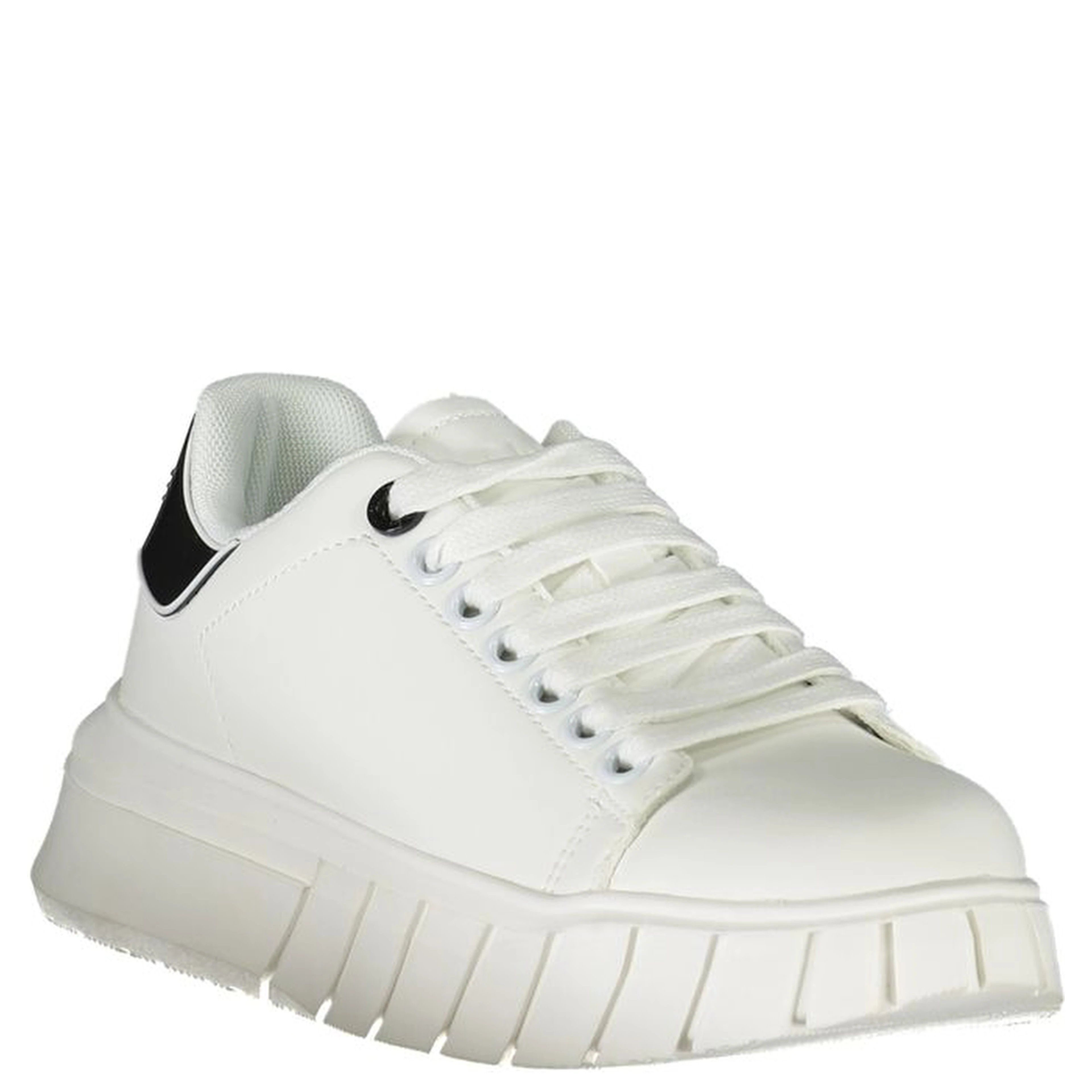 White Polyester Sneaker
