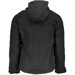 Black Polyester Men's Jacket