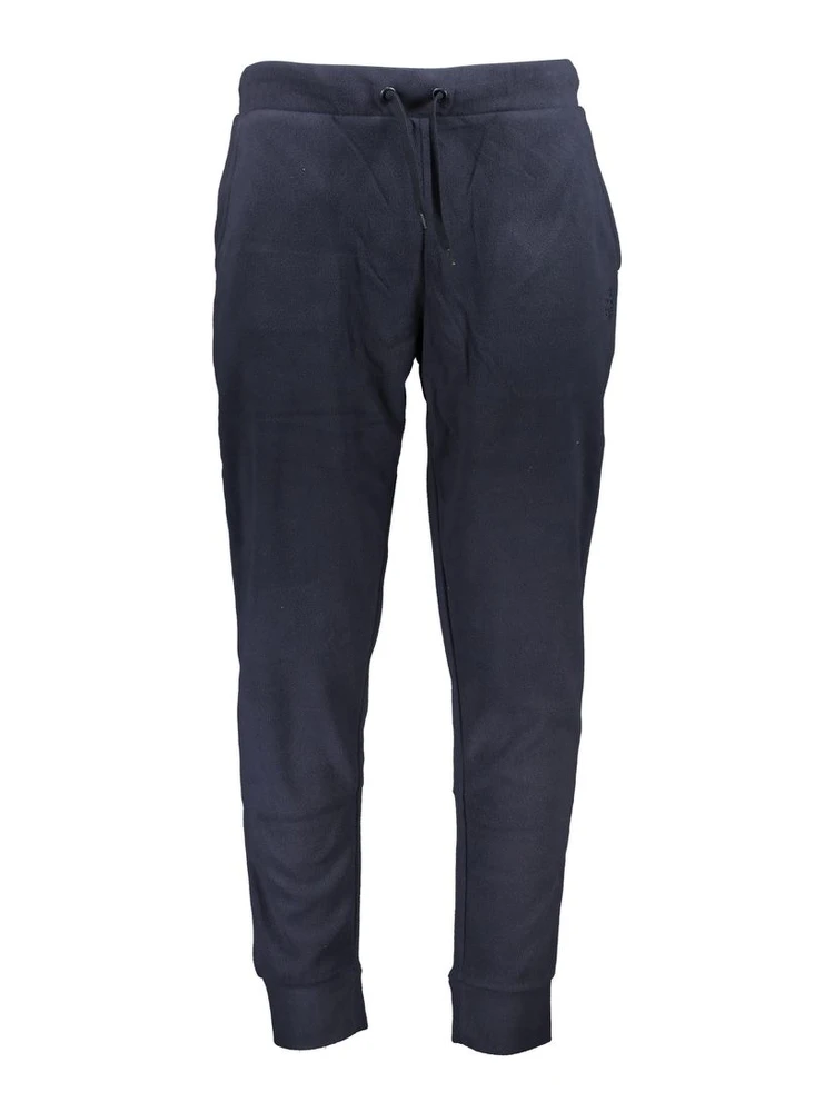 Blue Polyester Men's Sweatpant