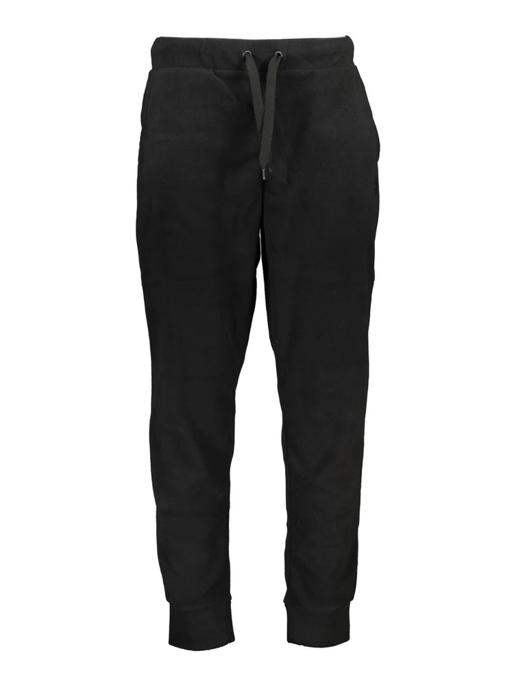 Black Polyester Men's Sweatpants