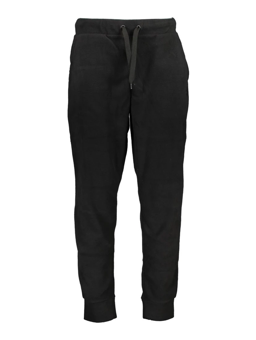 Black Polyester Men's Sweatpants