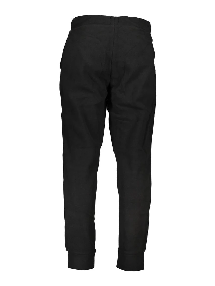 Black Polyester Men's Sweatpants