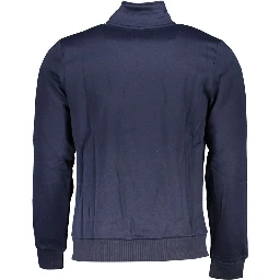 "Blue Polyester Men's Sweatshirt"
