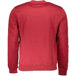 Rosso Polyester Men Sweatshirt
