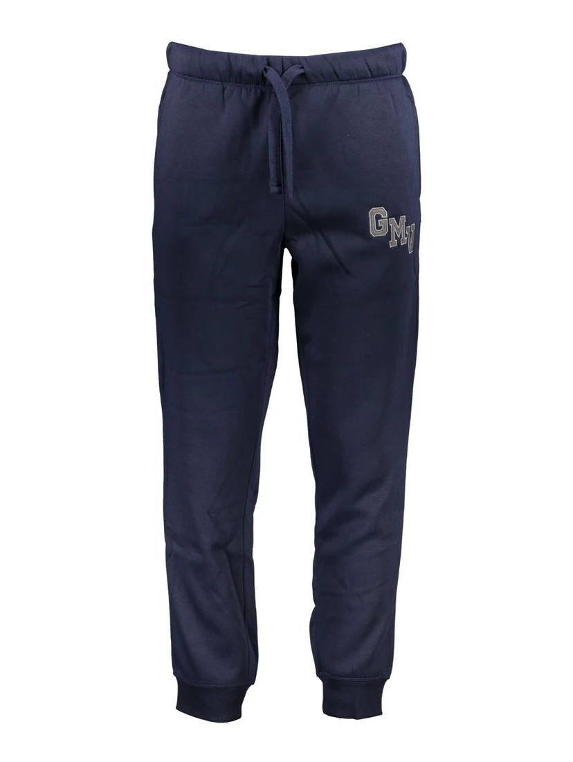 Blue Polyester Men's Sweatpant