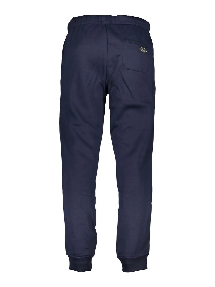 Blue Polyester Men's Sweatpant