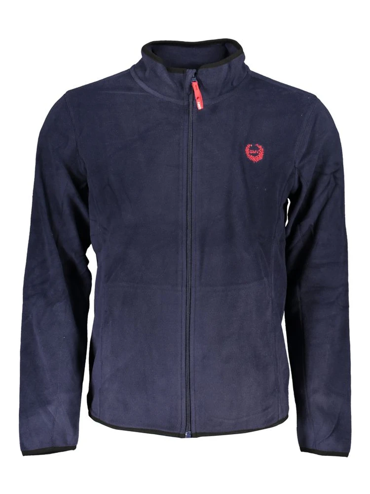 Blue Polyester Men's Sweatshirt