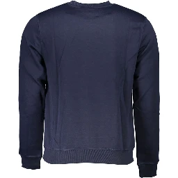 Blue Polyester Men's Sweatshirt