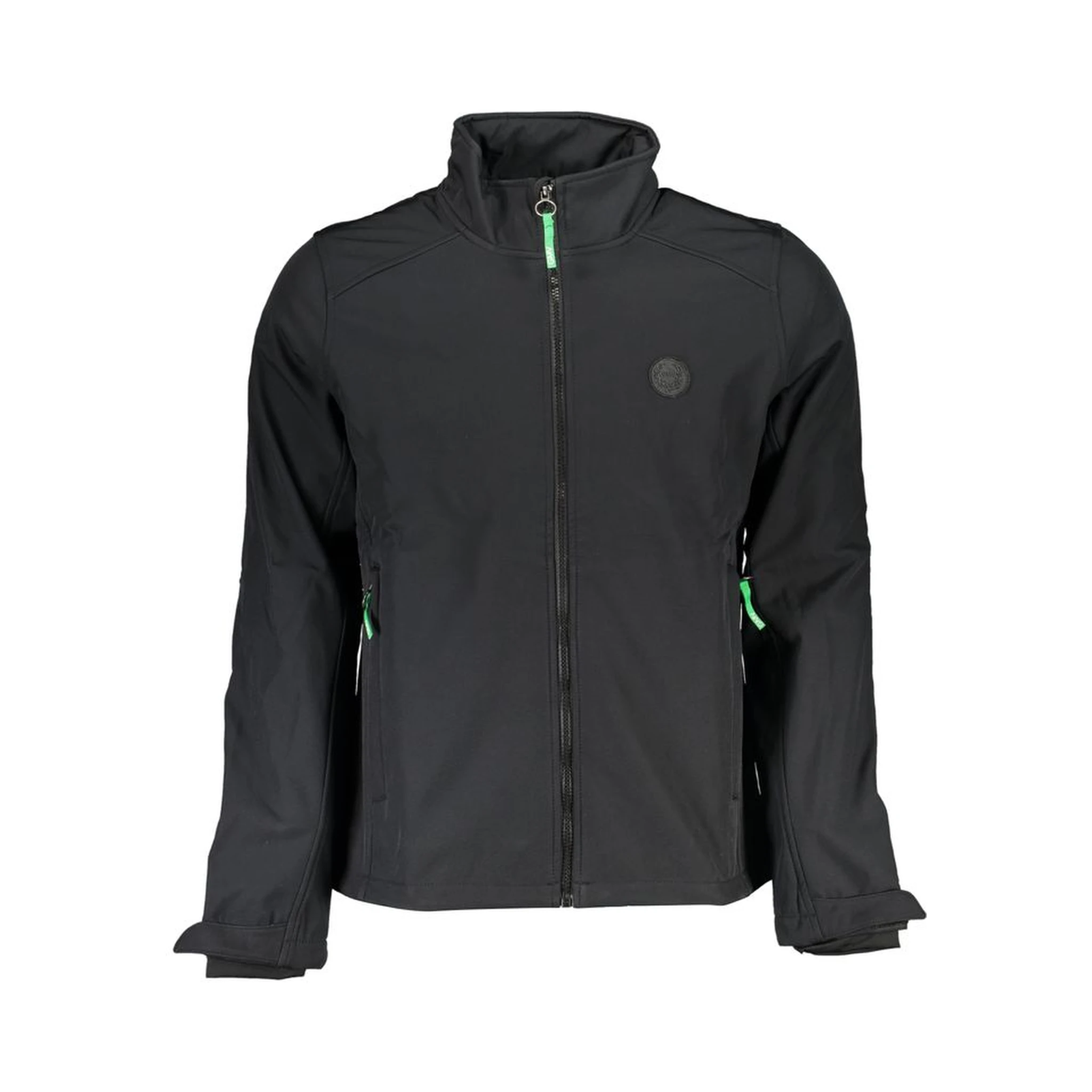 Black Polyester Jackets & Coat