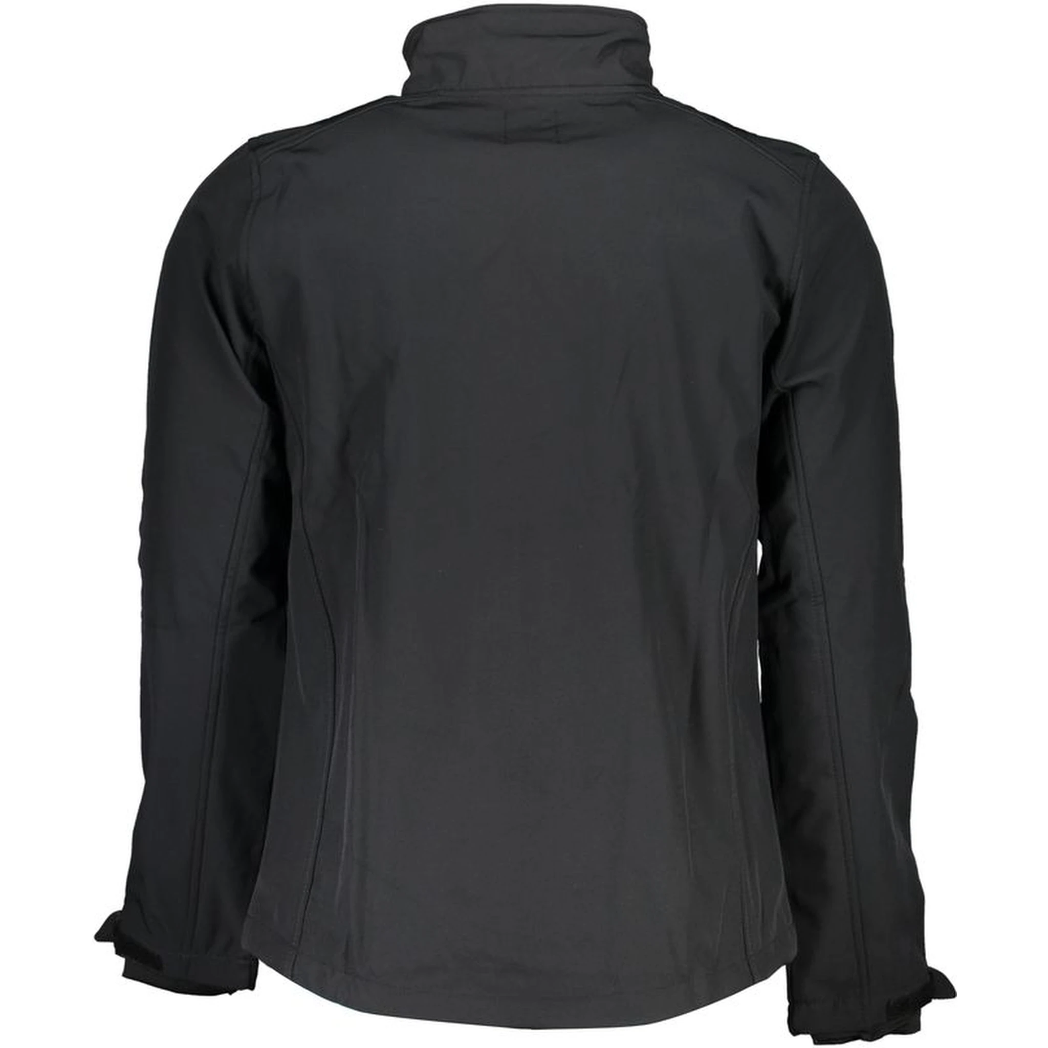 Black Polyester Jackets & Coat