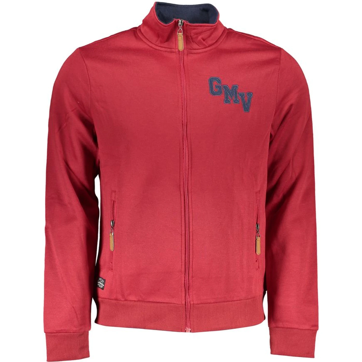 Red Polyester Men Sweatshirt