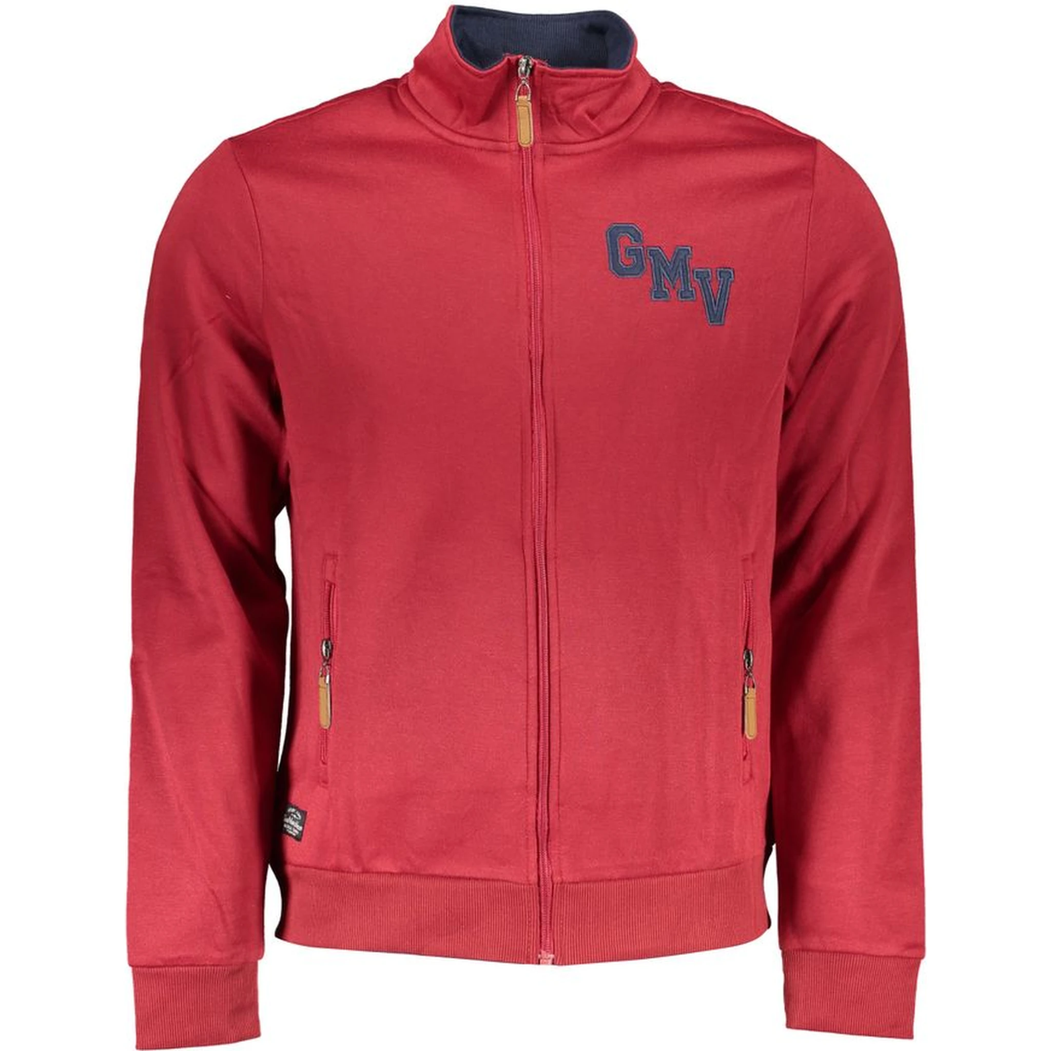 Red Polyester Men Sweatshirt