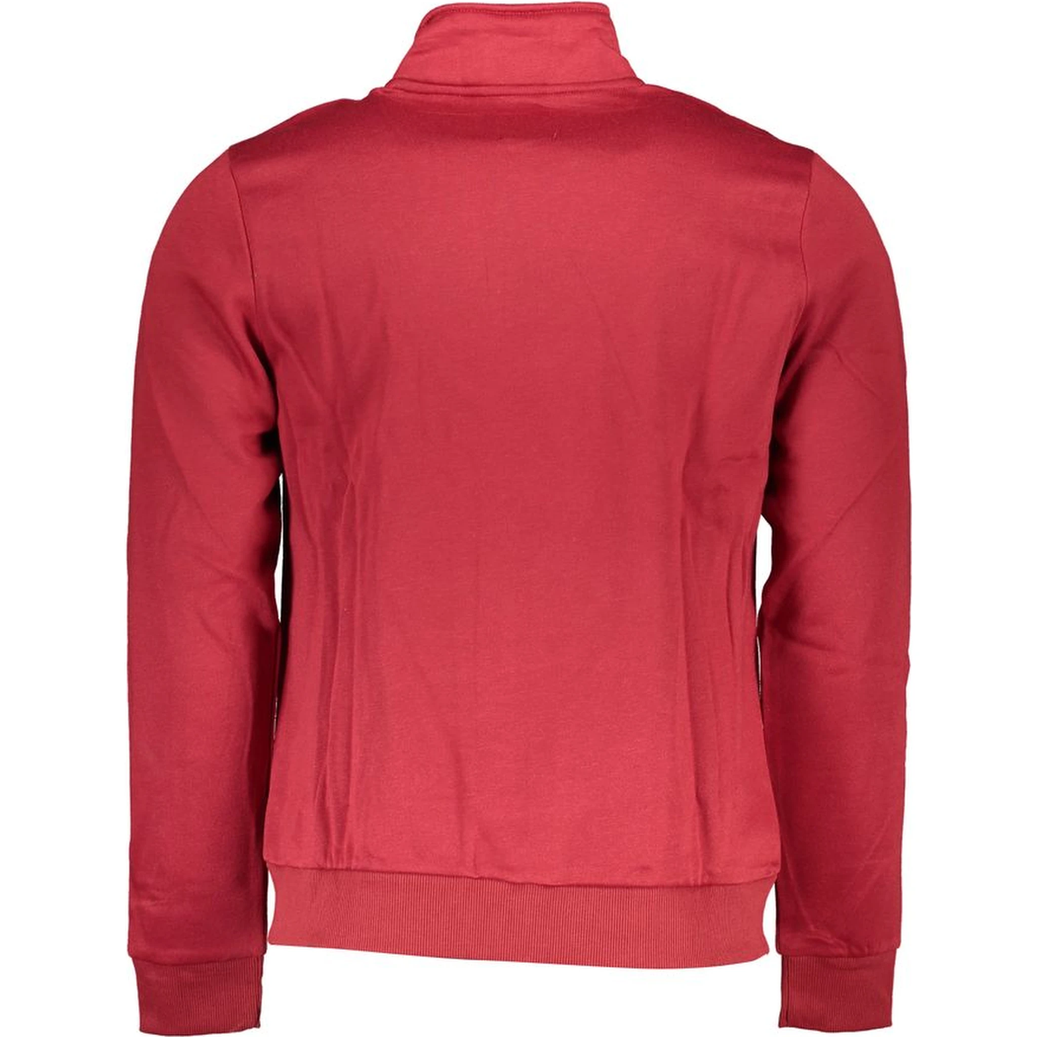 Red Polyester Men Sweatshirt