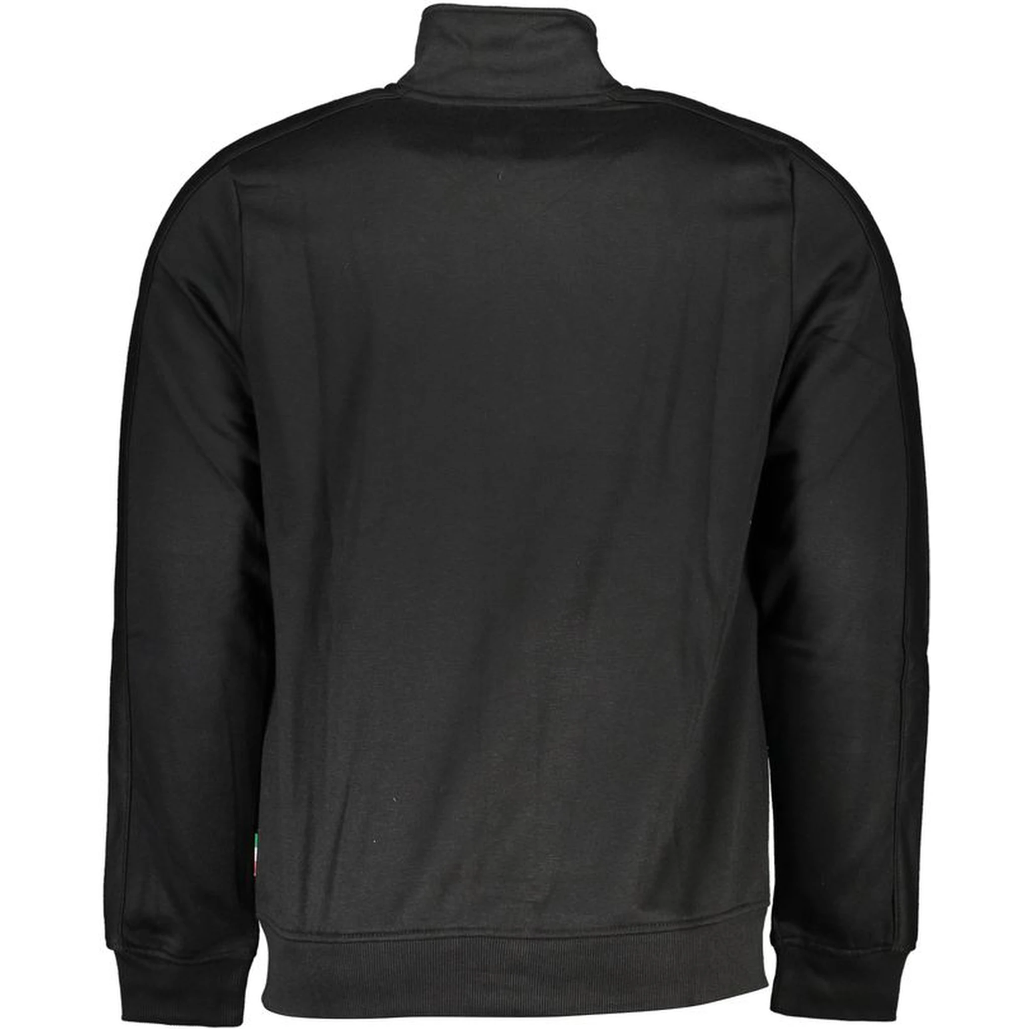 Black Polyester Men Sweatshirt